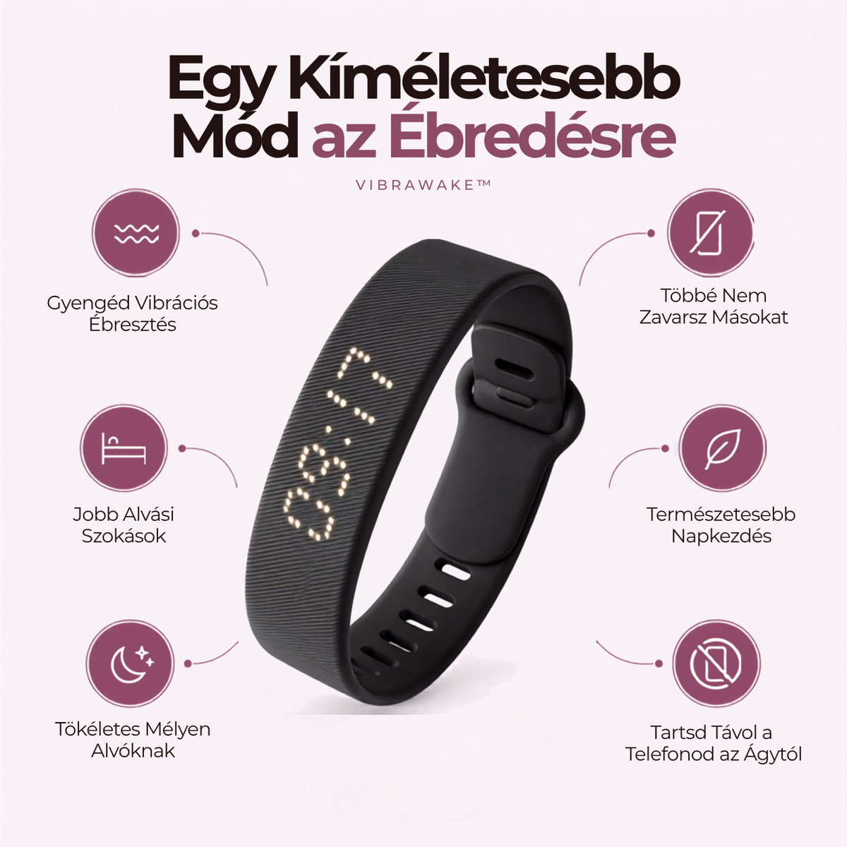VibraWake™ Vibrációs Ébresztő